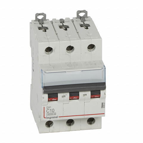 Legrand DX3 Автоматический выключатель 3P 10A (С) 6000/10kA