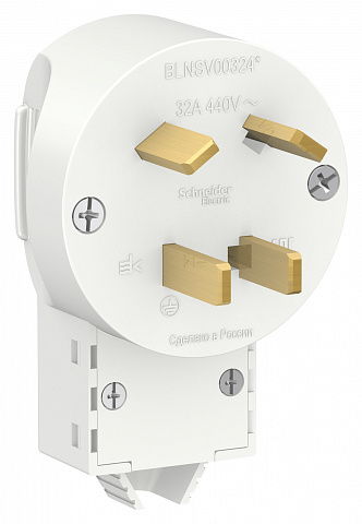 Systeme Electric Blanca внутр Бел Вилка силовая 3Р+N 32А, 400В