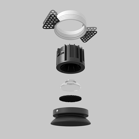 Встраиваемый светильник Maytoni DL058-12W2.7K-TRS-B