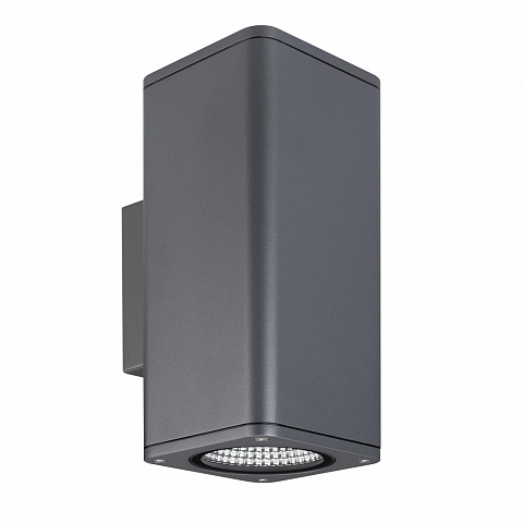 Светильник LGD-EVO-WALL-TWIN-S100x100-2x12W Day4000 (GR, 44 deg, 230V) Arlight 046194