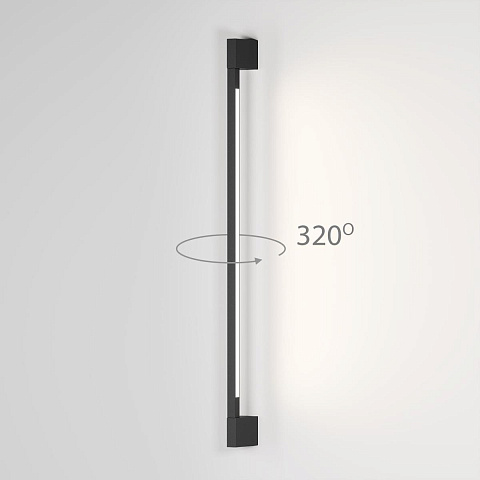 Уличный настенный светодиодный cветильник Elektrostandard Argos 35122/D черный a069746