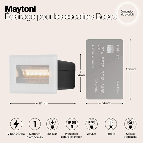 Светильник для ступеней Maytoni O045SL-L3W3K