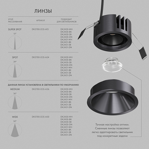 Встраиваемый светильник Denkirs DK2431-DN