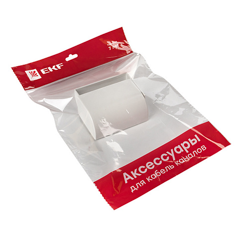 EKF PROxima Заглушка (100х40) (2 шт) Plast Белый