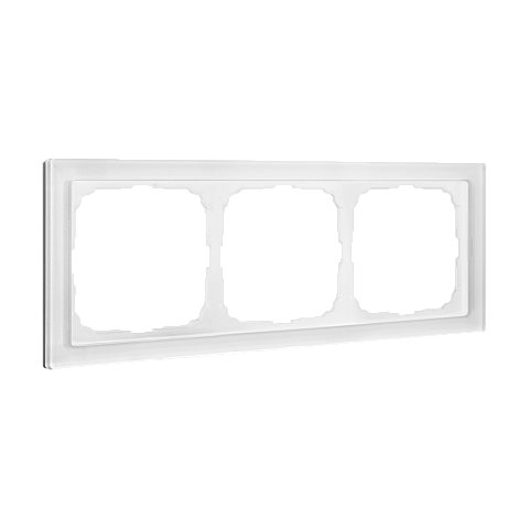 Systeme Electric ArtGallery Pure Органическое стекло Белый Рамка 3-ая