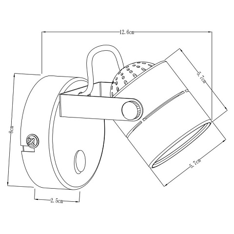 Спот ARTE Lamp A1310AP-1CC