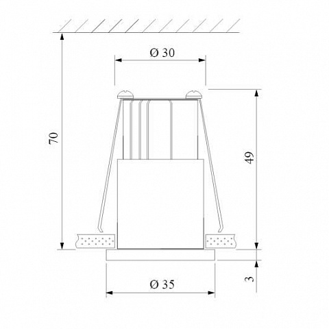 Встраиваемый светодиодный светильник Elektrostandard 15269/LED черный a056022