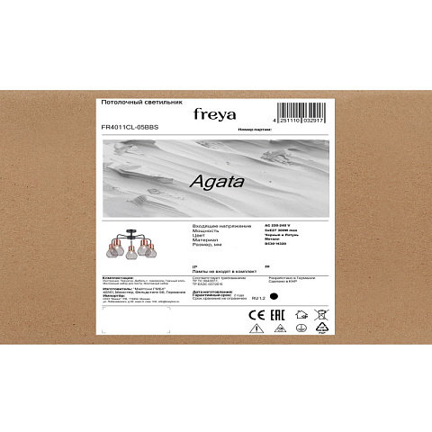 Люстра на штанге Freya FR4011CL-05BBS