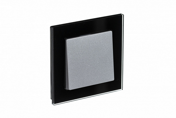 Systeme Electric AtlasDesign Nature Стекло черный Рамка 1-ая