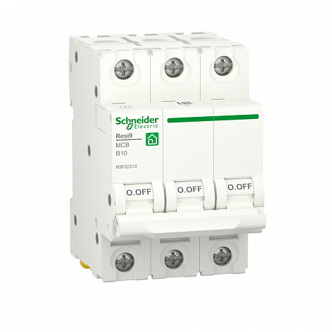 Schneider Electric RESI9 Автоматический выключатель (АВ) B 10А 3P 6000A