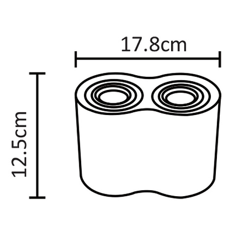 Накладной светильник ARTE Lamp A5644PL-2WH
