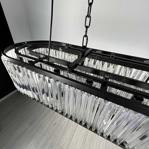 Подвесная люстра Imperium Loft Rh 1920S Odeon Clear Glass Black 180 248522-22