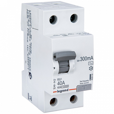 Legrand RX3 УЗО 2P 300мА 40А (AC)
