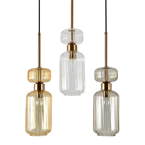 Подвесной светильник Escada 1141/3S BG/CL/AM