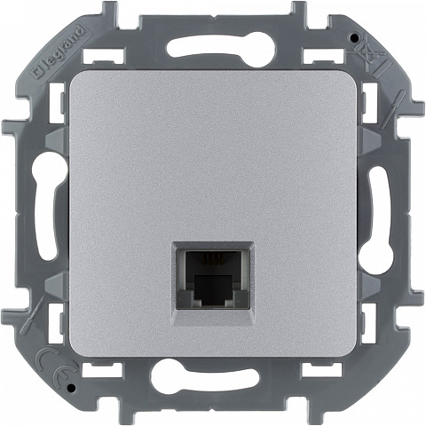 Legrand INSPIRIA Алюминий Телефонная розетка RJ11