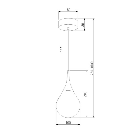 Подвесной светодиодный светильник Eurosvet Adour 50256/1 LED золото