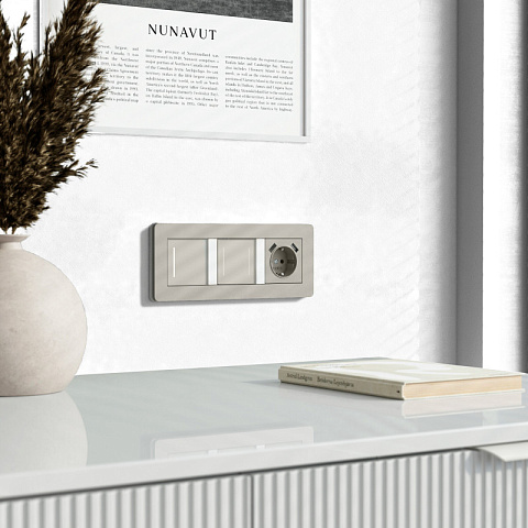 Выключатель Werkel W4513641 дымчатый
