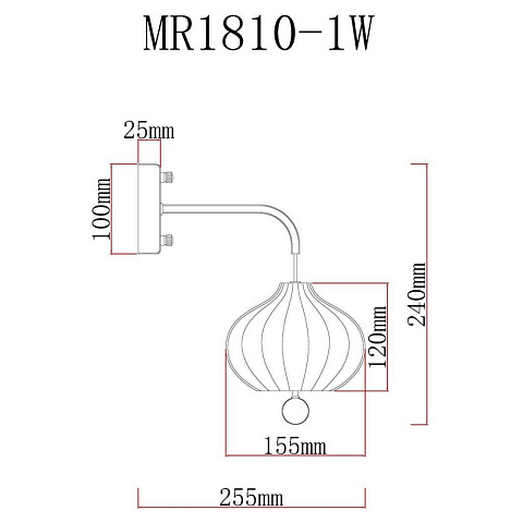 Бра MyFar Katrin MR1810-1W