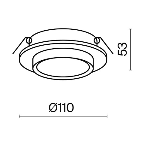 Встраиваемый светильник Maytoni DL086-GX53-RD-W