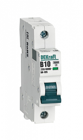 Dekraft Автоматический выключатель ВА105-1P-010A-B