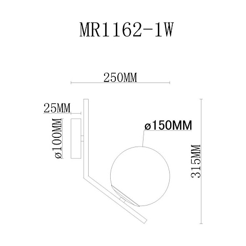 Бра MyFar Pierre MR1162-1W