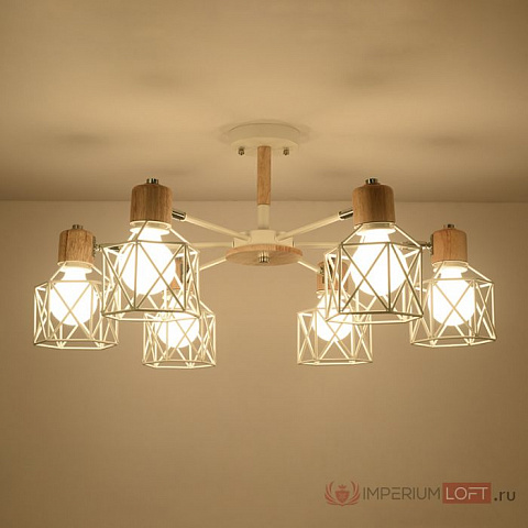 Потолочная люстра Imperium Loft Corf B3 Black 8 Lamps 189477-26