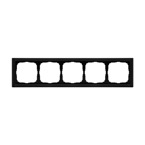 Systeme Electric ArtGallery Pure Матовое органическое стекло Черный Рамка 5-ая